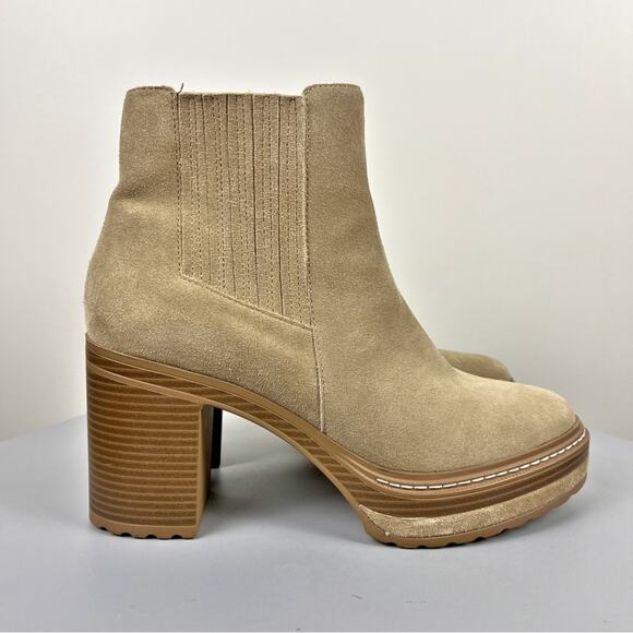 Steve Madden Suede Platform Booties - Picture 3 of 12